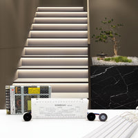 KOMIGAN Motion Sensor LED Stair Light Kit  KMG-3233, 23.6 Inch Aluminum LED Light Bar for Indoor Stair Lighting,Cool White 6000K