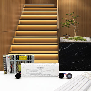 KOMIGAN Motion Sensor LED Stair Light Kit  KMG-3233, 23.6 Inch Aluminum LED Light Bar for Indoor Stair Lighting,Warm White 3000K