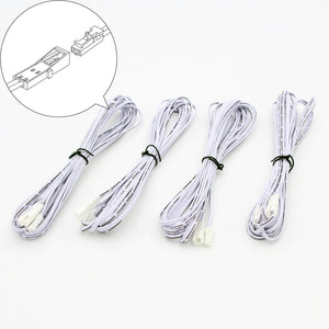 KOMIGAN® 4-Pack 2-Pin DuPont Extension Cable Set – 16.4FT (5M) Male & Female Connector Wires for LED Stair Lighting Kits, LED Strip Lights & Low Voltage DC Lighting