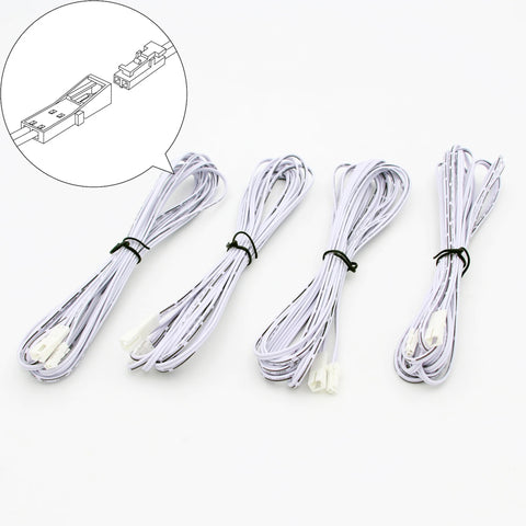KOMIGAN® 4-Pack 2-Pin DuPont Extension Cable Set – 16.4FT (5M) Male & Female Connector Wires for LED Stair Lighting Kits, LED Strip Lights & Low Voltage DC Lighting